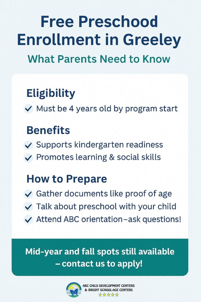 free preschool enrollment in Greeley free preschool enrollment in Greeley